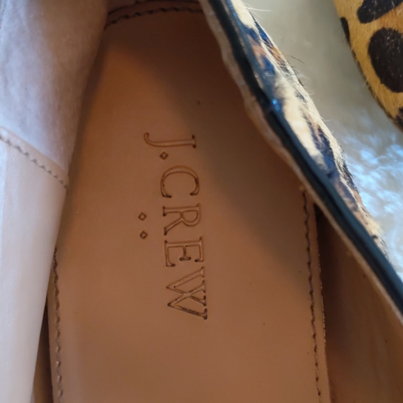 Women's J.Crew Cora Leopard Calf Hair Loafers - Picture 3 of 12